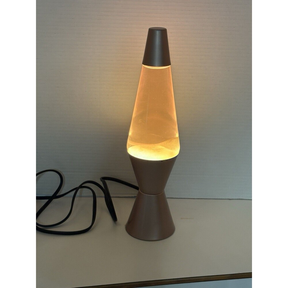 Lava Brand 14.5” Rose Gold Pink Lava Lamp Schylling Tested Works Bedroom Decor